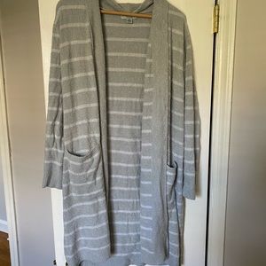 Barefoot dreams cozy chic lite cardigan grey S
